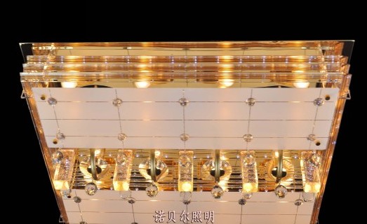 客厅长方形水晶灯