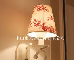 布艺壁灯3247-1红