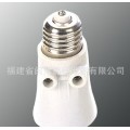 陶瓷灯座 E27转E27带插座灯头