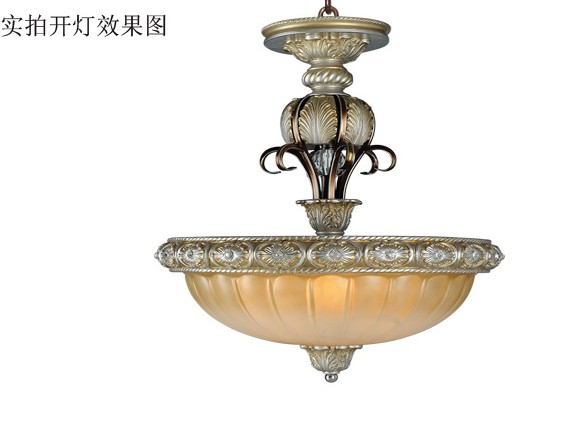 树脂铁艺新款半吊灯具