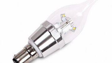 凯立明照明产品推荐-LED 蜡烛灯泡-4W B22 LED金色透明拉尾灯泡8颗三星SMD2323- KLM-X-Y315122