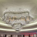 联成豪华三层水晶灯大型吸顶灯饰别墅客厅圆形酒店工程大堂灯具