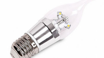 凯立明照明产品推荐-LED 蜡烛灯泡-4W B22 LED金色透明拉尾灯泡8颗三星SMD2323- KLM-X-Y327122