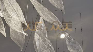 水晶灯工程方案酒店别墅非标工程灯83101