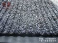 灰双条纹绒面胶背