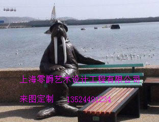 上海城市景观雕塑文化艺术人物圆雕