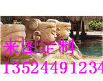 仿铜铸铜人物雕塑景观奇石水景溶洞雕塑