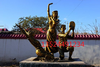 少数民族文化雕塑景观浮雕墙