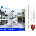 卡通小狗玻璃钢雕塑狗年户外商业美陈展览道具定做景观摆件