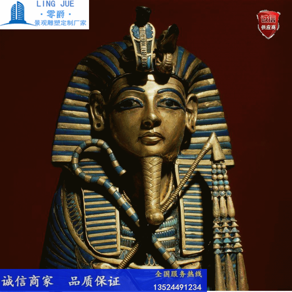 古埃及法老人物雕塑-狮身人面像-历史人物定制厂家
