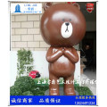 平湖商场摆件布朗熊雕塑-烤漆玻璃钢可妮兔报价