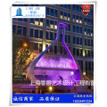 昆明瓶子雕塑-大型玻璃钢花瓶雕塑定制