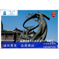 定安古代人物抚琴雕塑-对牛弹琴雕塑厂家