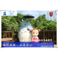 东莞湿地公园龙猫雕塑主题-卡通人小梅雕塑