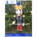 汉中卡通胡桃夹子玩偶雕塑-商业美陈胡桃夹子士兵                                  