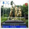 商丘红色娘子军雕塑-豆蔻年华人物浮雕定制