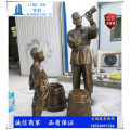 厦门各种类型小品玻璃钢仿铜人物雕塑定制