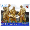 英伦风金色烤漆名人雕像-商业街卡通玩偶雕塑