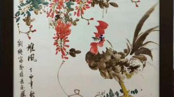 手绘瓷板画订制