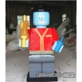 童装门面乐高机器人雕塑乐高玩偶模型