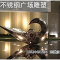 酒店户外不锈钢镂空雕塑大型灯饰水景