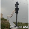 大型304抽象乐器雕塑音符围栏定制