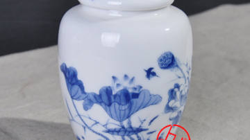 手绘陶瓷茶叶罐定制
