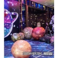玻璃钢悬挂太空星球雕塑外星人模型厂