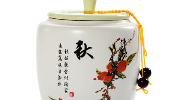 手绘陶瓷茶叶罐定制