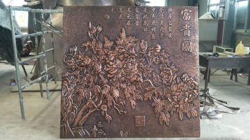 人物铜浮雕壁画多少钱一平方 文化墙锻铜浮雕加工厂