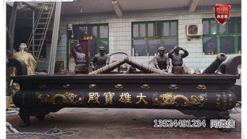 上海零爵铸铜仿古香炉厂 3米寺庙拜佛专用香炉