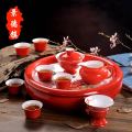 银行礼品茶具定制，节日礼品陶瓷茶具批发