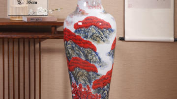 陶瓷落地大花瓶厂家，景德镇开业礼品大花瓶定制