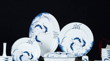 节日馈赠礼品陶瓷碗定做，景德镇中式陶瓷餐具