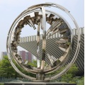 武汉不锈钢景观城市地标建筑雕塑 不锈钢雕塑厂家制作