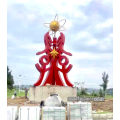 四川校园红色未来星雕塑 大型学校希望之星摆件