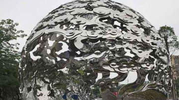 福建专业定制花纹摆件 不锈钢镜面莲花雕塑