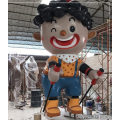 滑雪场滑雪人物雕塑定制/不锈钢滑雪摆件