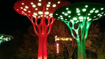 城市304树形夜景灯雕塑 不锈钢锻造树定制