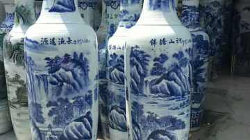 酒店开业定做装饰大花瓶，2米高酒店门厅落地大花瓶价格