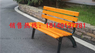 公园椅户外长椅铸铁脚庭院实木双人铁艺园林室外防腐木长凳子休闲
