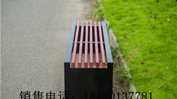 成都户外公园长椅实木