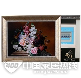 安元配电箱推拉装饰画