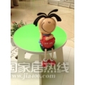 环保儿童家具--彩色无油漆儿童折叠凳子
