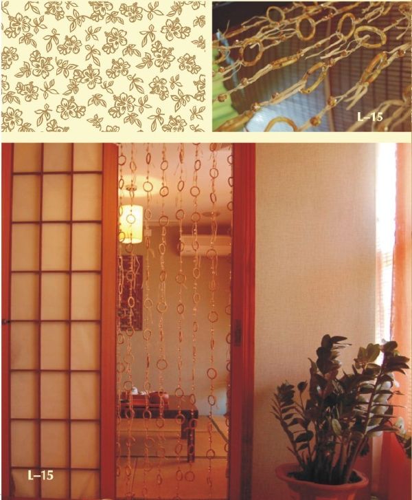 旗隆家居布艺—木珠草帘系列