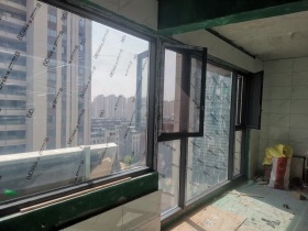 伊美德项目安徽高层，大面积落地窗，服务周到，安装专业