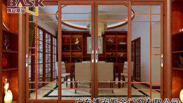 铝合金门窗 厂家供应定制断桥铝合金中式推拉门快速感应门