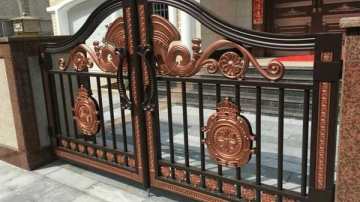 江西瑞莱美邦锌钢铝艺护栏院子别墅大门厂家批发