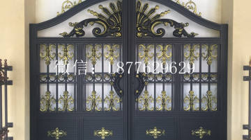 铝艺大门别墅大门铝合金大门厂家直销联系电话18365636669