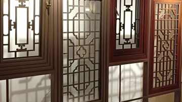 63#单面弧仿古门窗